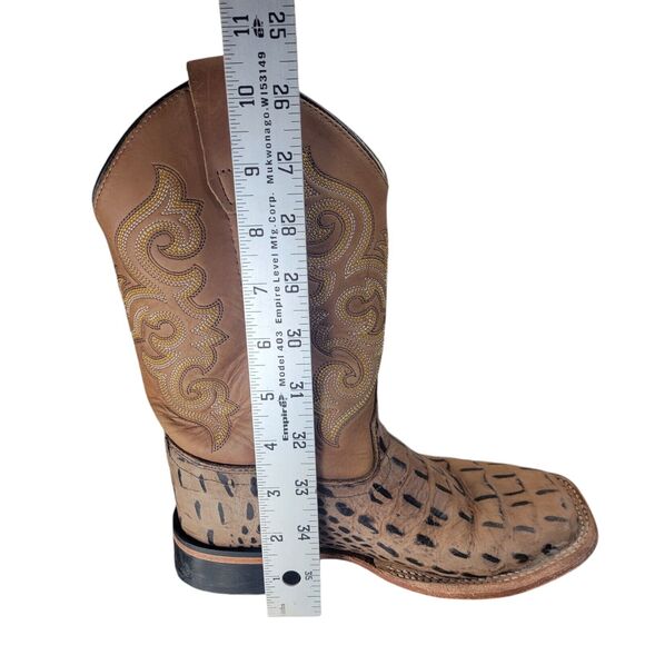 Kid's Alligator Print Square Toe Western Boots Size 1D‎ by Old West bsc1830 - Picture 11 of 12